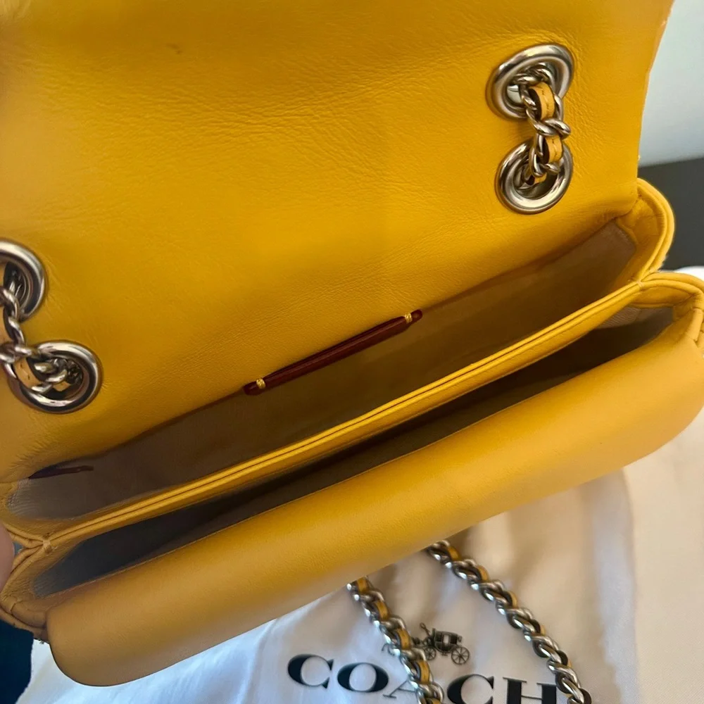 Coach Quilted Tabby 20 in Canary - Picture 5 of 6